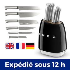 SMEG Bloc Couteaux 7 Pièces