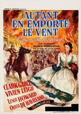 AUTANT en EMPORTE le VENT Rrni-POSTER HQ 50x70cm d'une AFFICHE VINTAGE