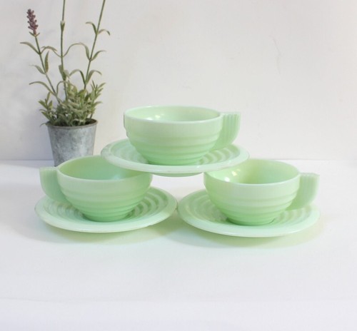 Tasses 1930 opaline vert - 3,