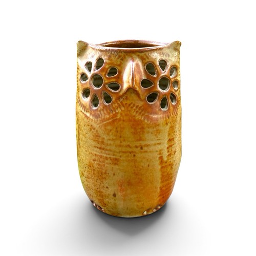 Vase chouette hibou grès - vase,