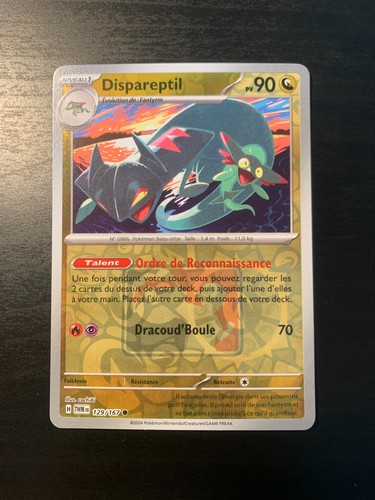 Carte pokémon dispareptil - carte,
