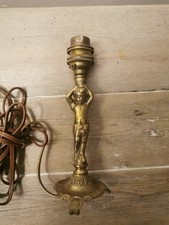 Adorable Petite Lampe Art Deco, Angelot, En Cuivre 