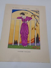 Pochoir de mode "Costume