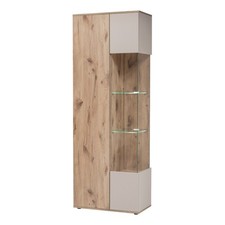 Meuble de Rangement Haut Rainuré "Catalina" 197cm Naturel