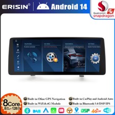 12.3" 128Go Android 14 Autoradio GPS DAB+CarPlay BMW Série 3 E90 E91 E92 E93 CCC