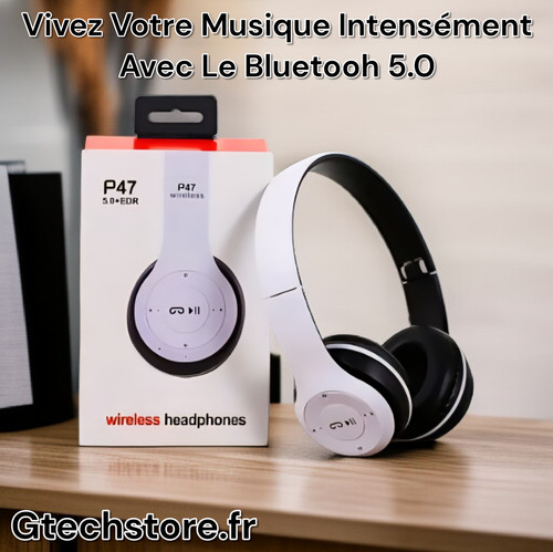 Casque bluetooth sans fil - sans,