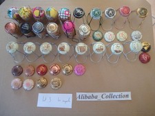 LOT 40 muselets CHAMPAGNE plaque muselet capsule avec bouchon ou support  3