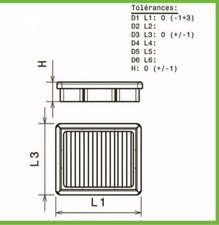 Filtre a air Green pour