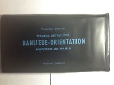 Pochette 5 cartes détaillées banlieue édition Ponchet plan-net années 70