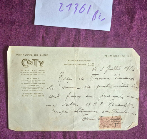 21361 bis lettre - n°21361,
