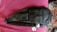 Sacoche holster cuir noir