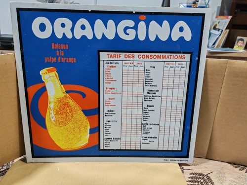 Orangina plaque publicitaire