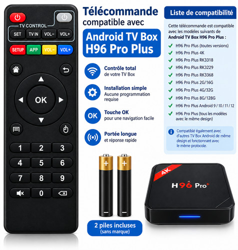 Télécommande compatible
