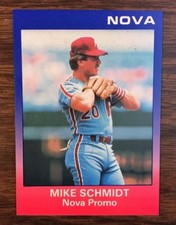 1988 Star Company MIKE SCHMIDT Limited Edition  NOVA Promo Card only100 printed
