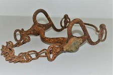 ANCIEN MORS DE CAVALERIE COMPLET avec sa GOURMETTE MILITARIA CHEVAL jus grange