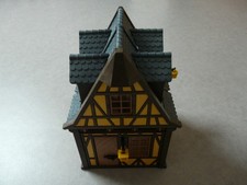 PLAYMOBIL CHATEAU  MAISON DU MOYEN AGE EN SUPER ETAT AVEC SA NOTICE 7339