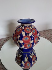 Vase Art-deco En Émaux De
