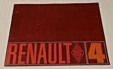 Brochure de vente RENAULT 4 dont Parisienne - Non Daté  - Bel Etat.