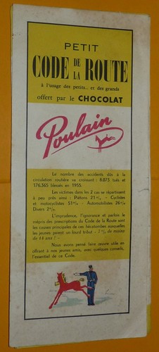 Depliant 1956 chocolat poulain - depliant,