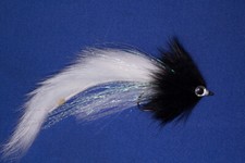 Mouche / Streamer blanche/noir pour les Prédateurs  (Brochet-Zonker)