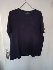 Tee ShIrt bleu marine col en V T XXXL 95 % coton 5 % elasthane
