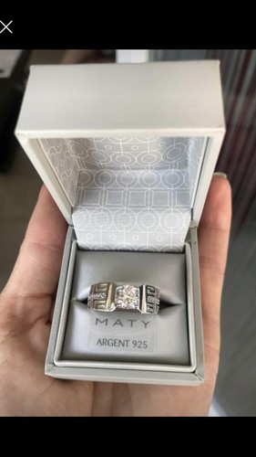 Bague homme argent - neuf,