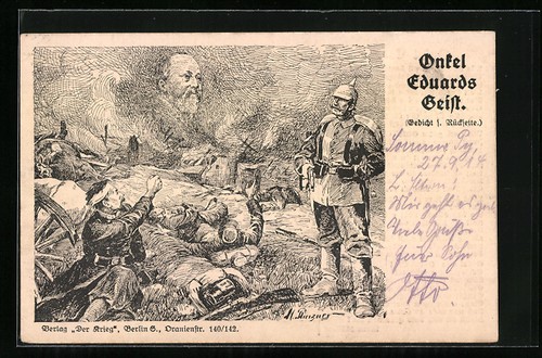 Carte postale soldats blessés