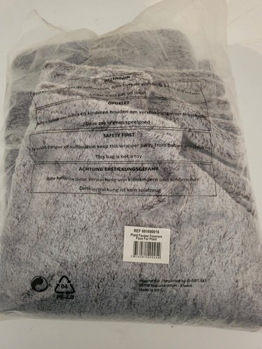 Plaid gris veiné - , fausse