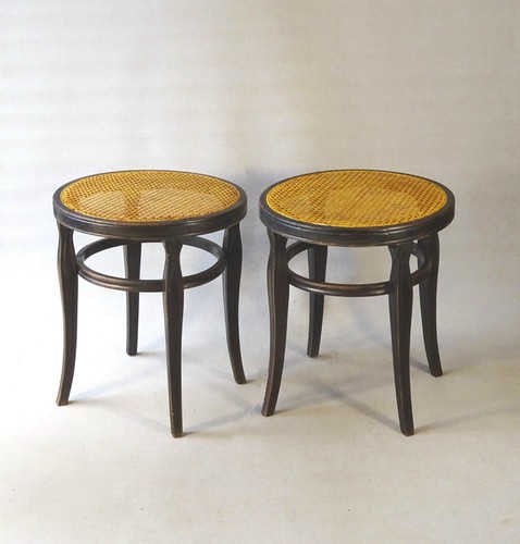 Paire tabourets thonet - de,