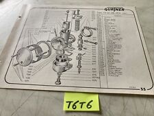 Gurtner carburateur TA22-618 DEM Kart M18-M20D liste pièces détachées