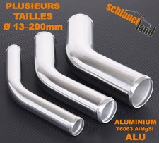 TUBE COUDE 15° Degré ARC ALUMINIUM Ø 13-200mm Alu Durite Tuyau poli angle TURBO