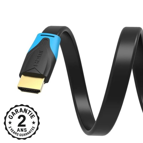 Câble plat hdmi - 2.0, 10m