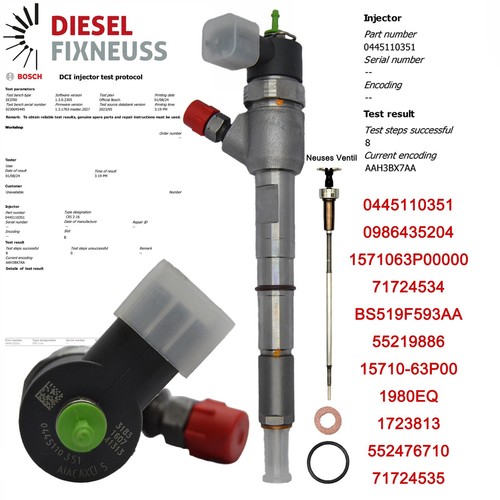 Injecteur 0445110351 55219886