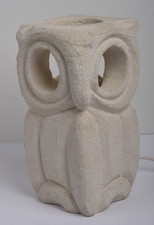 Lampe Chouette Hibou en Pierre du Gard par Albert TORMOS -1970