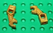 2 x Lego Pearl Gold Arm