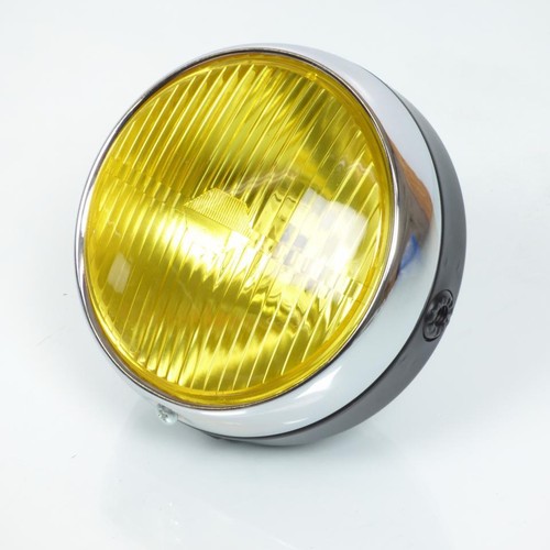 Optique phare avant jaune - , rond