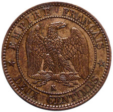 2 Centimes NAPOLÉON III 1856