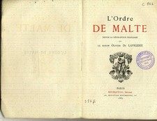 1889/l'Ordre de Malte depuis