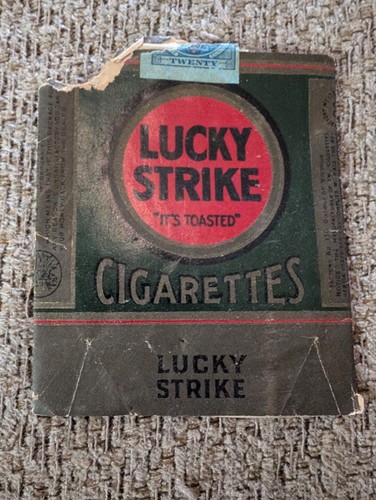 Vintage lucky strike cigarette - vintage,
