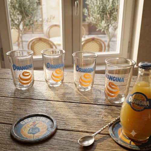 Verres orangina matali - , 4