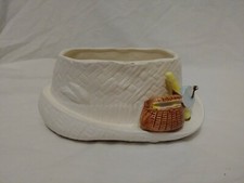 Vintage Fishing Hat Ceramic