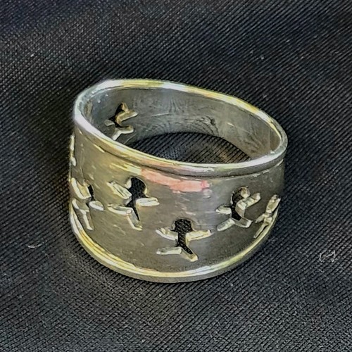 Bague argent 925 jonc ajouré - argent,