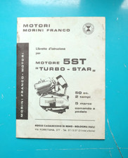 Original Manuel Cyclomoteur Morini Moteur 5ST Turbo Star 50cc 2 temps *