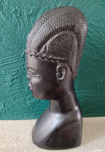 Grand buste africain - grand, bois