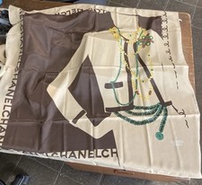 RARE BEAU FOULARD COCO CHANEL FAIT EN FRANCE 100 % SOIE