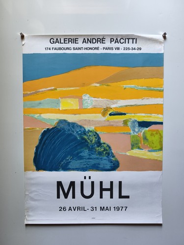 Roger muhl affiche - roger, litho