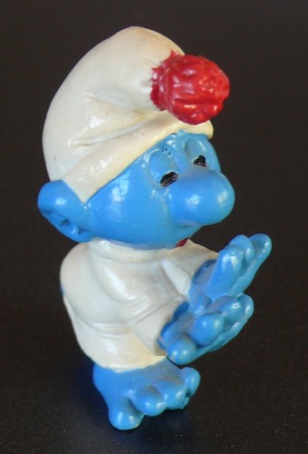 Figurine schtroumpf dormeur - figurine,