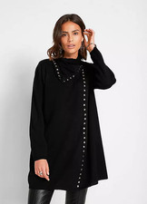 Cardigan Noir À Détails