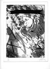 ANTONI TÀPIES Belle eau-forte