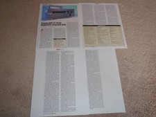 Yamaha DSP-A1 Amplificateur Review, 1998,4 Pgs , Rare Test